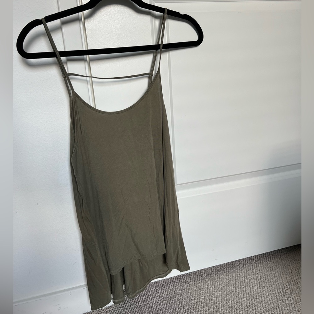 Olive Green small tank top